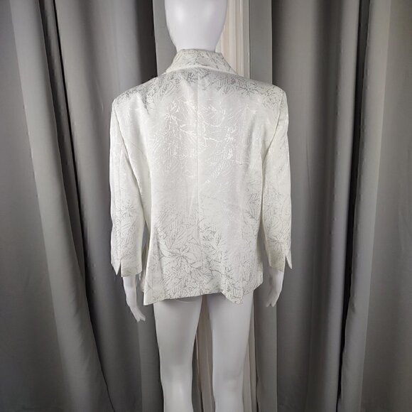 Danillo Mother Of Pearl/White Business Jacket Size 14 - Picture 3 of 10